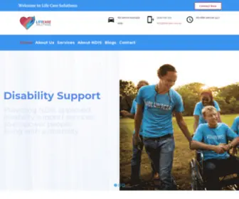 Lifecares.com.au(NDIS Service Provider) Screenshot