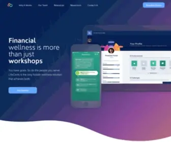 Lifecents.com(Financial Wellness) Screenshot