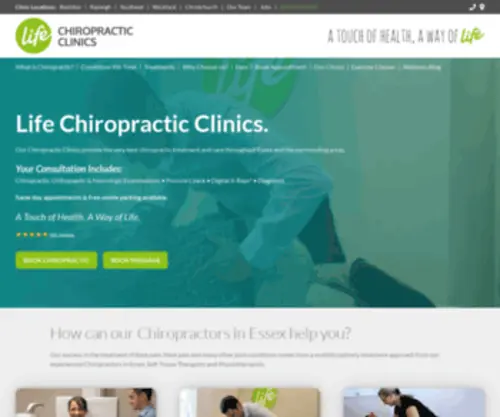 Lifechiropractic.co.uk(Life chiropractic) Screenshot