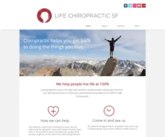 Lifechirosf.com(Life Chiropractic Dr) Screenshot