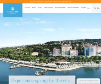 Lifeclass.net(LifeClass Hotels & Spa Portoro) Screenshot