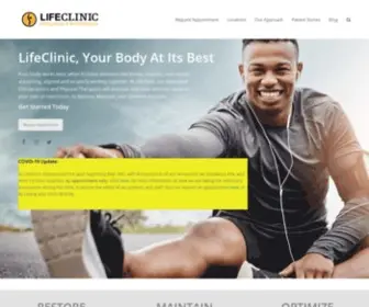 Lifeclinics.us(Chiropractic Adjustment & Rehabilitation) Screenshot