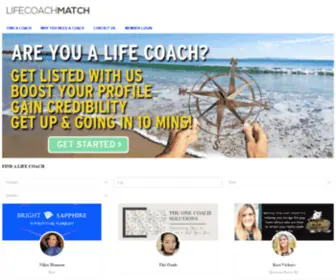 Lifecoachmatch.com(Find a Life Coach) Screenshot