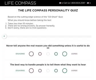 Lifecompass.com(LIFE COMPASS PERSONALITY QUIZ) Screenshot