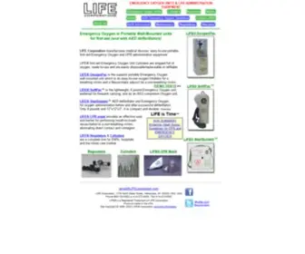 Lifecorporation.com(Emergency Oxygen) Screenshot