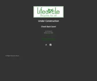 Lifecycledelaware.com(Bicycles For All) Screenshot