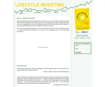 Lifecycleinvesting.net(Lifecycle Investing) Screenshot