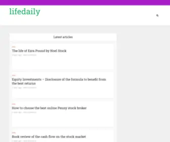 Lifedaily.site(Lifedaily site) Screenshot