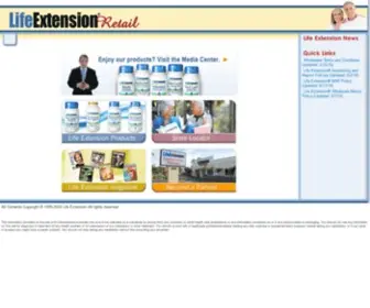 Lifeextensionretail.com(LE Retail) Screenshot