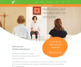 Lifeflow.com.au(Meditation Classes Adelaide) Screenshot