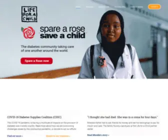 Lifeforachild.com(Life for a Child) Screenshot