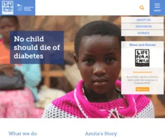 Lifeforachild.org(The global advocate for people with diabetes. The mission of IDF) Screenshot