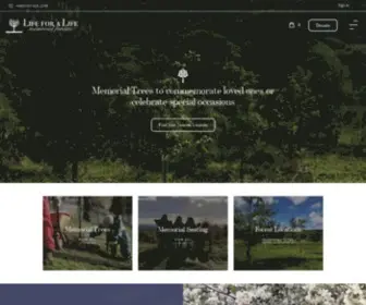Lifeforalife.org.uk(Celebrate or remember a loved one by planting a memorial tree with Life for a life) Screenshot