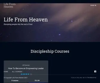 Lifefromheaven.com(Life From Heaven) Screenshot