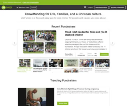 Lifefunder.com(Lifefunder) Screenshot