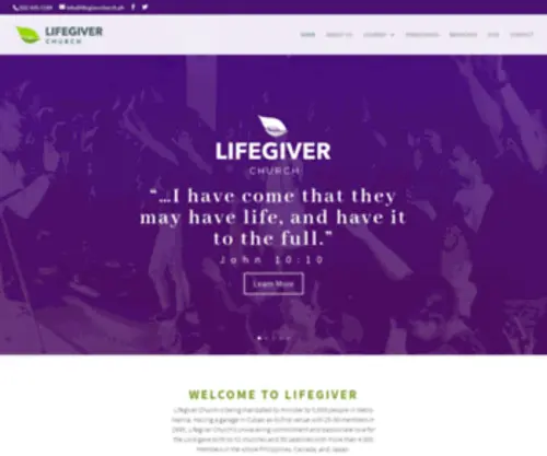 Lifegiverchurch.ph(Lifegiver Church) Screenshot