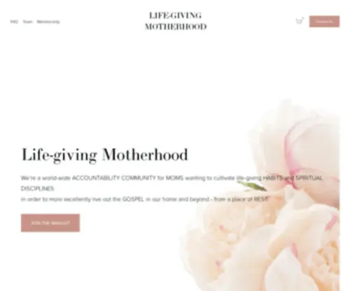 Lifegivingmotherhood.org(LIFE-GIVING MOTHERHOOD) Screenshot