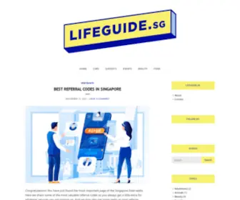 Lifeguide.sg(A guide to the tips and tricks to make your local life a little easier and a whole lot brighter) Screenshot
