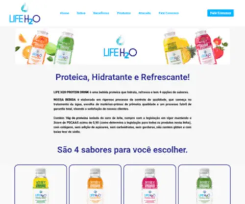 Lifeh2O.com.br(Bebida protéica) Screenshot
