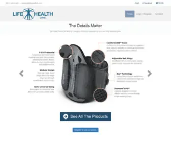 Lifehealthdme.com(High quality braces and durable medical equipment) Screenshot