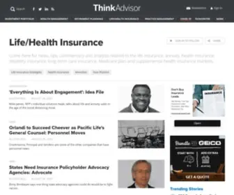 Lifehealthpro.com(Insurance news & sales ideas for life & health insurance professionals) Screenshot