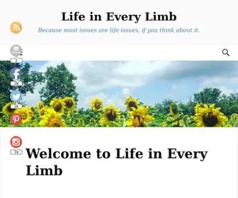 Lifeineverylimb.com(Life in Every Limb) Screenshot