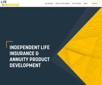 Lifeinnovators.com(Independent Life Insurance & Annuity Product Development) Screenshot