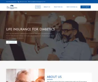 Lifeinsurance-Diabetes.com(Life Insurance for Diabetics) Screenshot