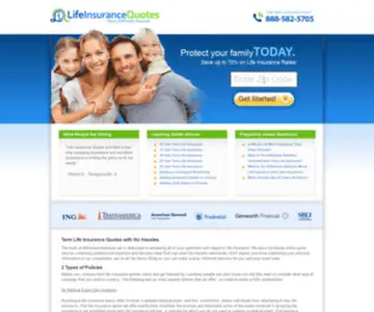 Lifeinsurancequotes.net(Best Term Life Insurance Quotes & Rates) Screenshot