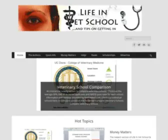 Lifeinvetschool.com(Life In Vet School & Tips On Getting In) Screenshot