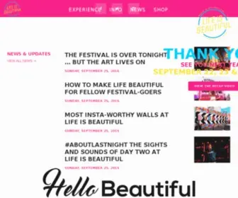 Lifeisbeautifulfestival.com(Life is Beautiful) Screenshot