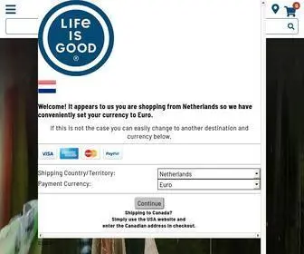 Lifeisgood.com(Life is Good®) Screenshot