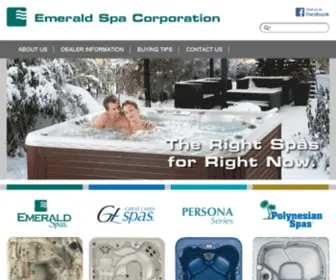 Lifeisgreatlakes.com(Emerald Spas and Great Lakes Spas) Screenshot