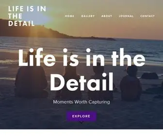 Lifeisinthedetail.net(Life is in the Detail Photography) Screenshot