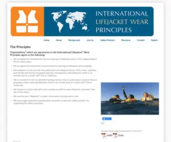 Lifejacketwear.com(International Lifejacket Wear Principles) Screenshot