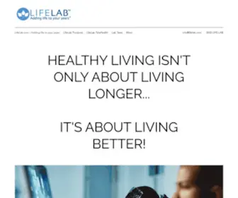 Lifelab.com(Adding life to your years) Screenshot