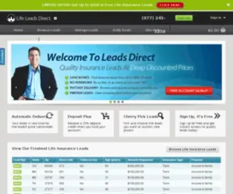 Lifeleadsdirect.com(Life Insurance Leads) Screenshot