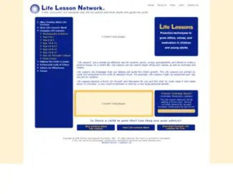 Lifelessonnetwork.org(Life Lesson Network) Screenshot