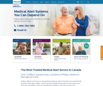 Lifeline.ca(Lifeline Medical Alert Systems) Screenshot