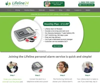 Lifeline24.co.uk(LifeConnect24) Screenshot