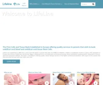Lifelinecordblood.com(Lifeline cord blood tissue) Screenshot