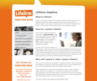 Lifelinehelpline.info(Lifeline helpline) Screenshot