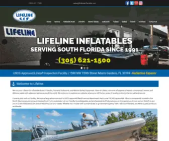 Lifelineinflatable.com(Lifeline Inflatable Services Inc) Screenshot