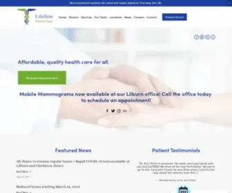 Lifelineprimarycare.com(Lifeline Primary Care) Screenshot