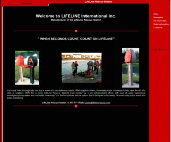 Lifelinerescue.com(Ice Water Rescue Safety Station) Screenshot