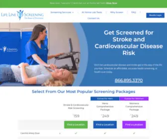 Lifelinescreening.com(Preventative Health Tests & Screening) Screenshot