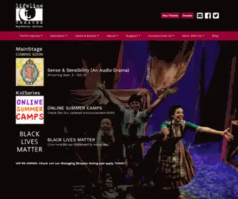 Lifelinetheatre.com(Lifeline Theatre) Screenshot