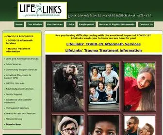 Lifelinksinc.org(LifeLinks Your Connection to Mental Health and Wellness) Screenshot