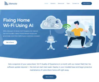 Lifemote.com(Fixing Home WiFi using AI) Screenshot