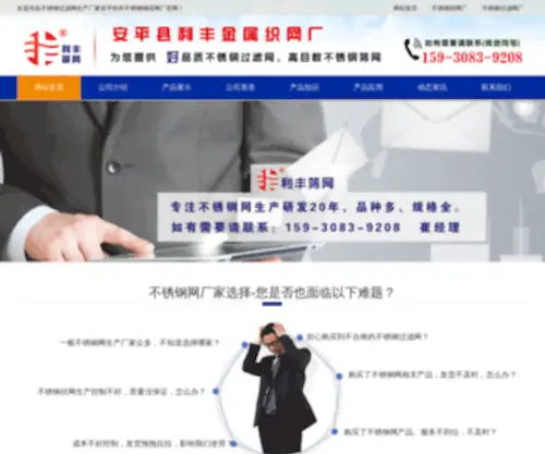 Lifengmesh.com(不锈钢筛网厂) Screenshot